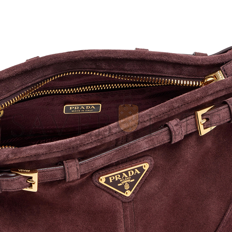 PRADA BONNIE SMALL LEATHER SHOULDER BAG 1BH215 (26*14*12cm)